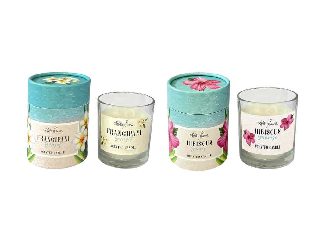 120g Candle with Frangipani Design KL