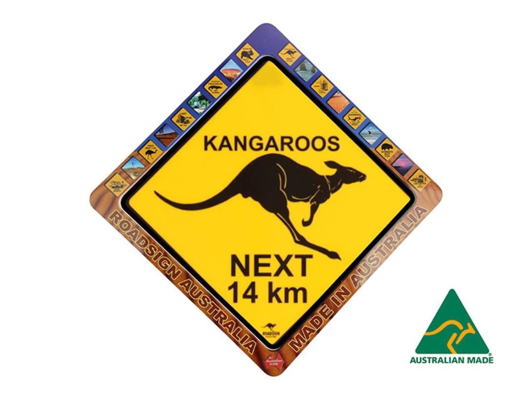 Medium Kangaroo Roadsign