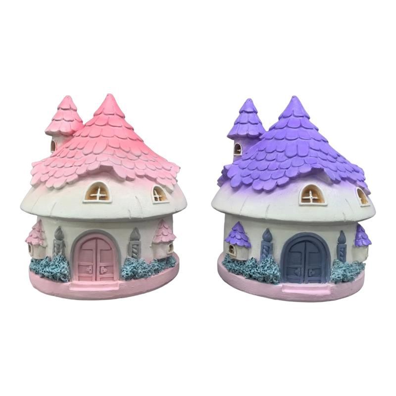 16cm Fairy Castle Round House 2 Ass