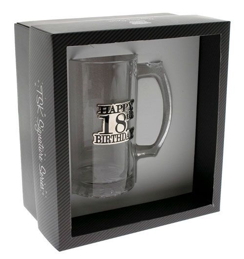 18th Badge Straight Stein
