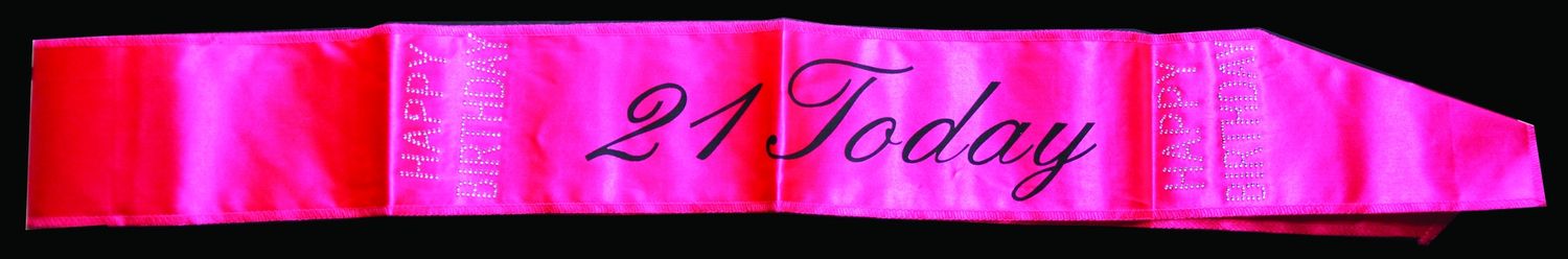 21st Today Pink Sash