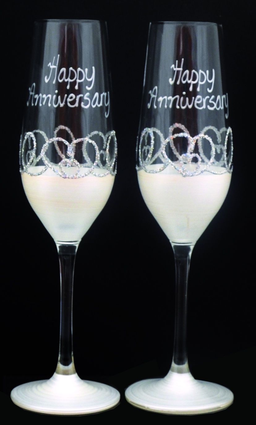 Pair of Anniversary Flutes