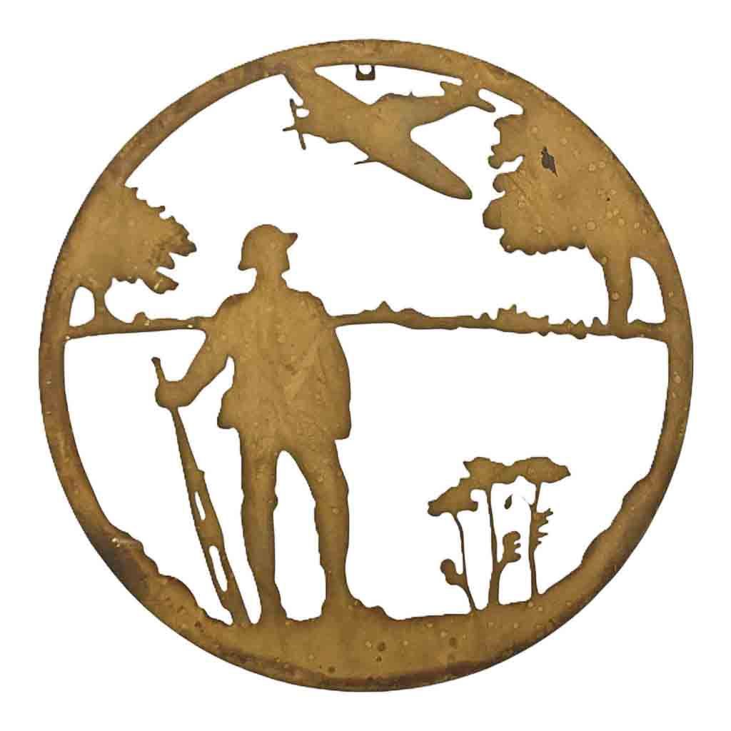 Soldier Reflecting Wall Art