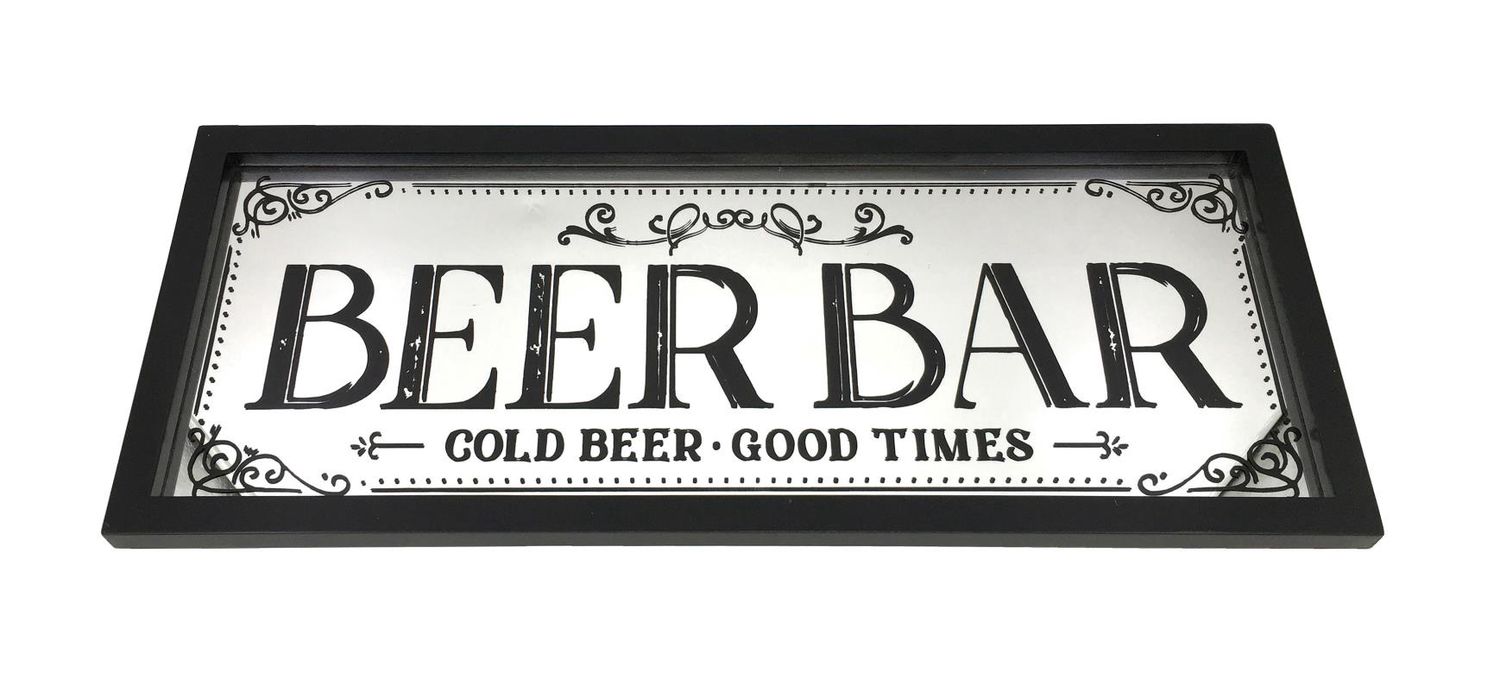 50x20cm Hanging Sign W/Beer Bar Word