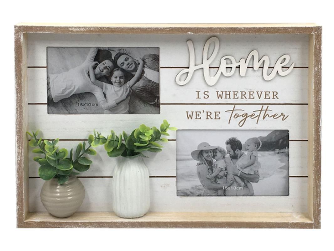 36x26cm Home Photo Frame with Greenery