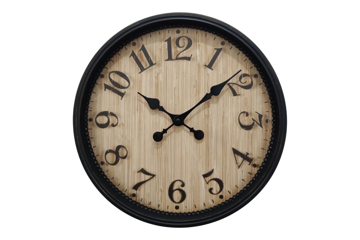 40x40cm Clock with Timber Look