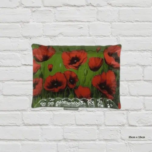 Field Poppies Platter 25x15cm