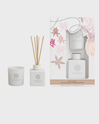 Candle &amp; Reed Set Vanilla Bean