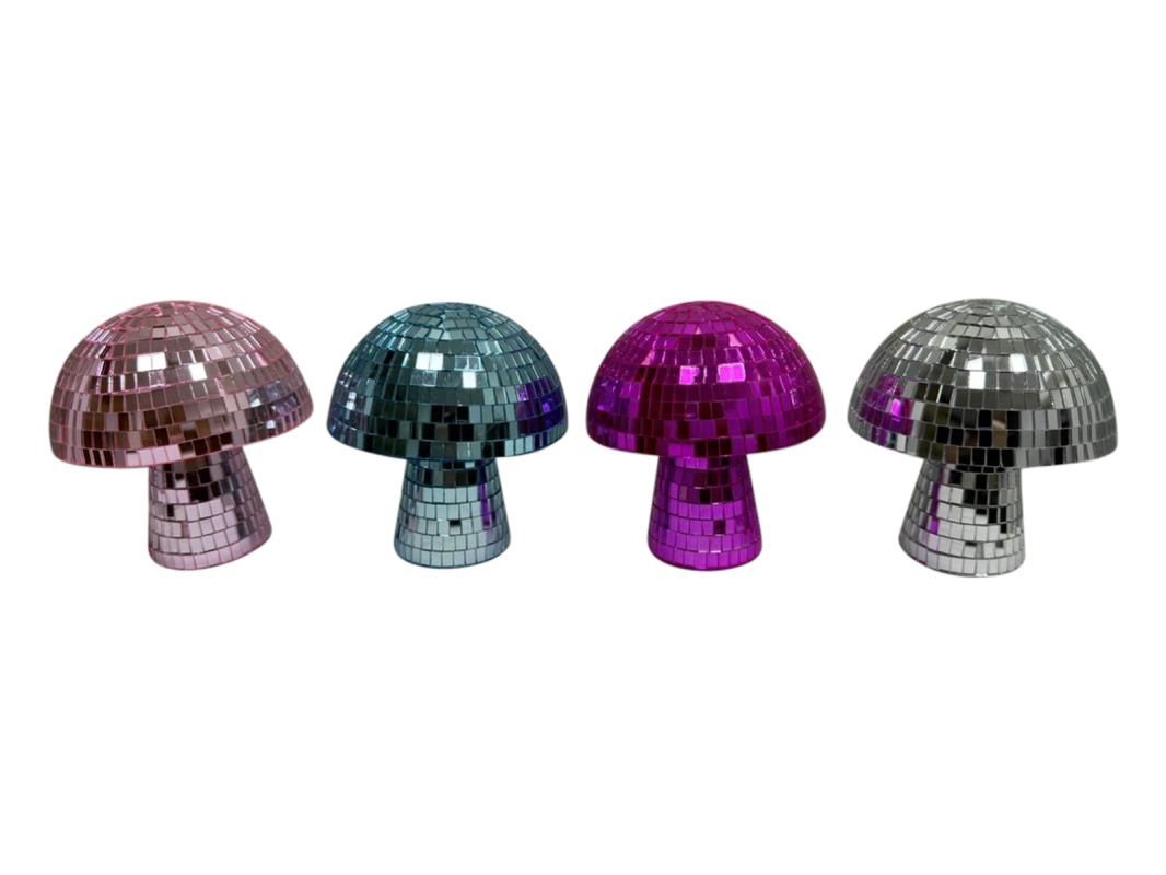 11cm Mushroom Disco Ball Finish 4 Ass