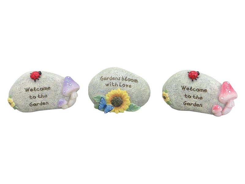 6cm Garden Rock 3 Asstd