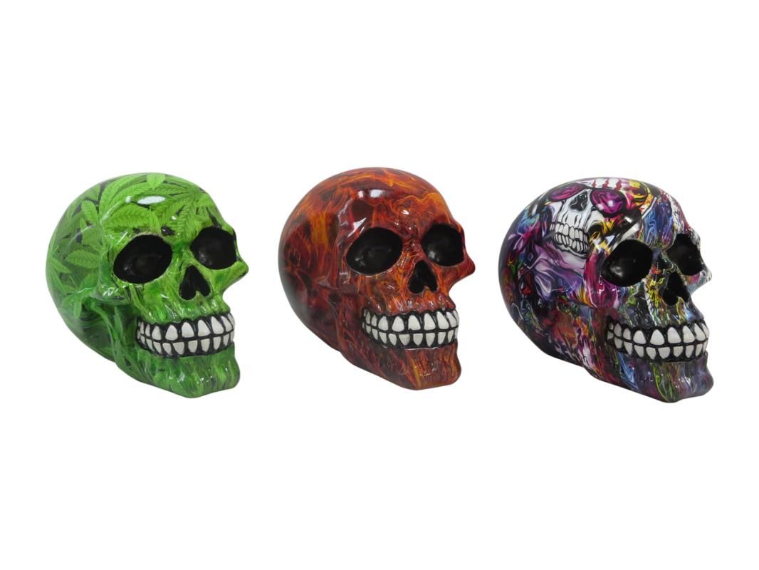 11cm Decal Skull 3 Asstd