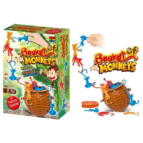 1pack Hanging Monkeys Basket Game
