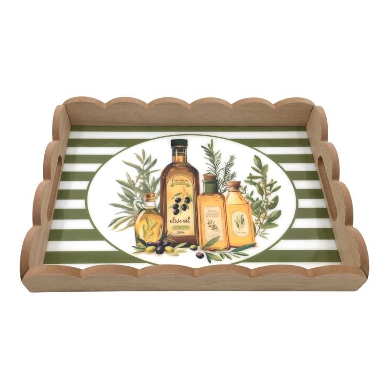 35cm Mdf Olive Serving Tray
