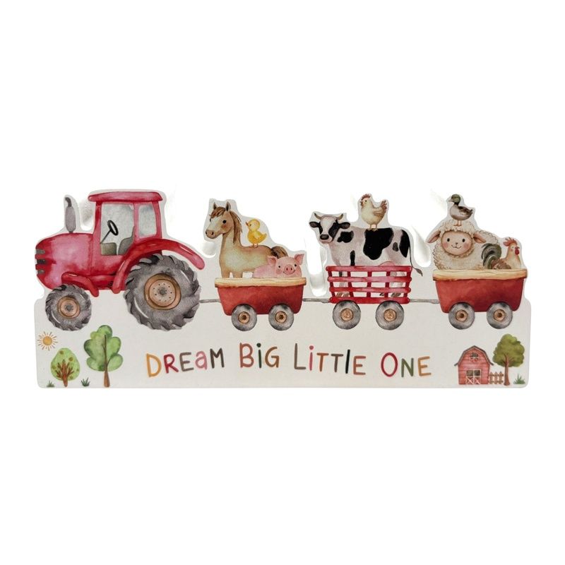 20cm Plaque with Farmyard Design
