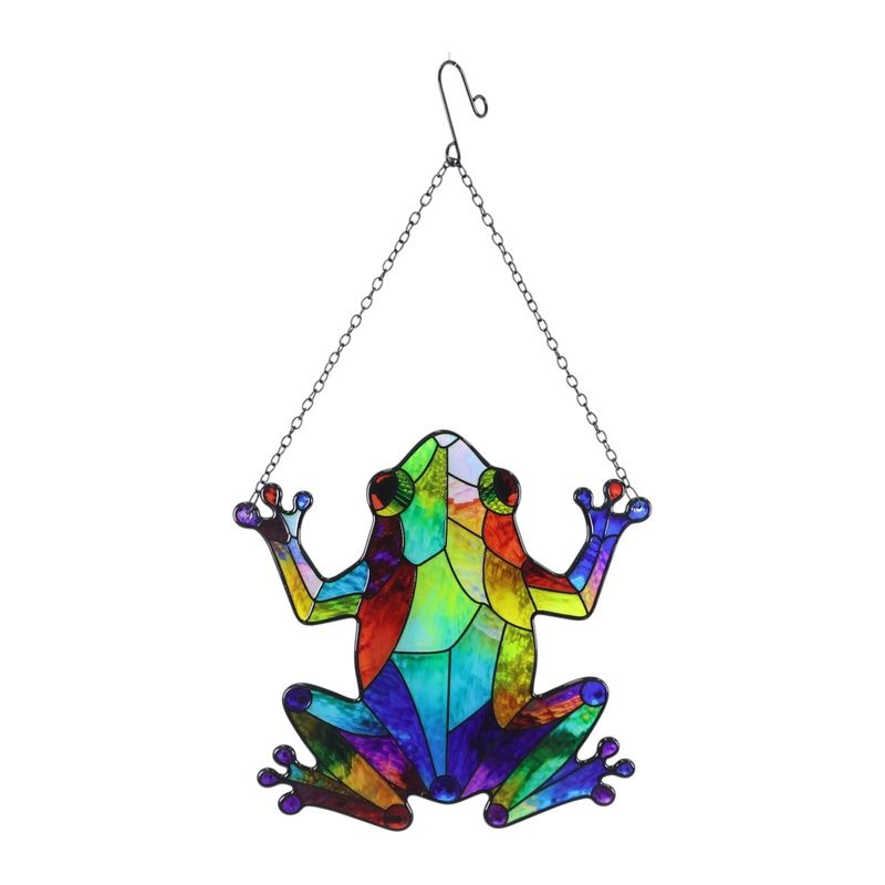 25cm Hanging Glass Mosaic Frog Wall Art