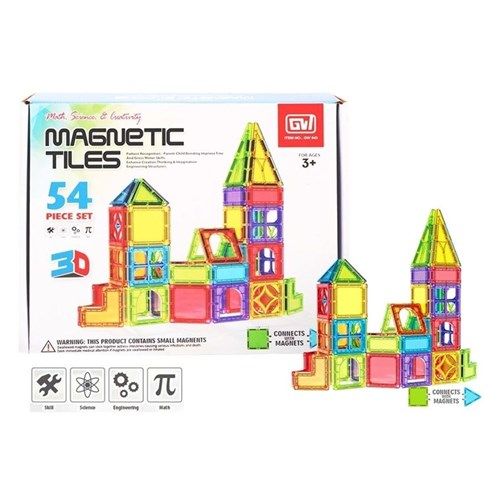 54pcs 3D Magnetic Blocks