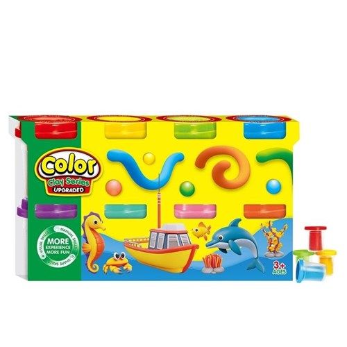 8pc Diy Colour Clay Set
