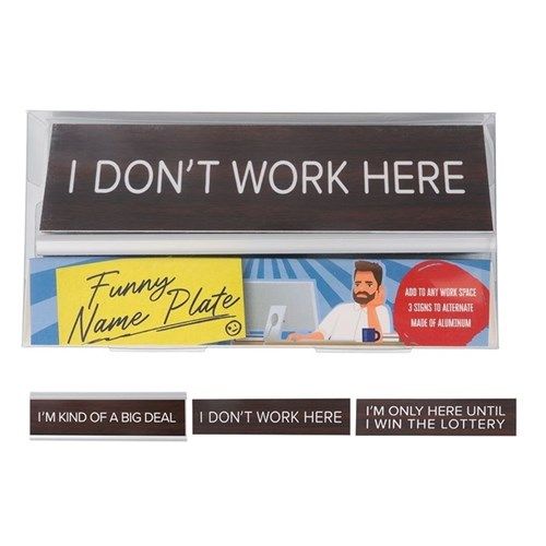 1Pk Funny Desk Signs Set
