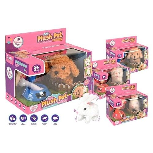 5pc Plush Dog/Cat/Rabbit Play House Set