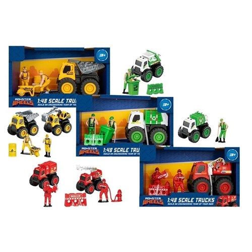 4pc Engineering Vehicle Play Set