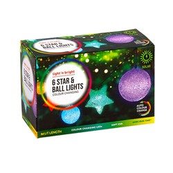 Lights Colour Changing Balls Stars Solar Pk6