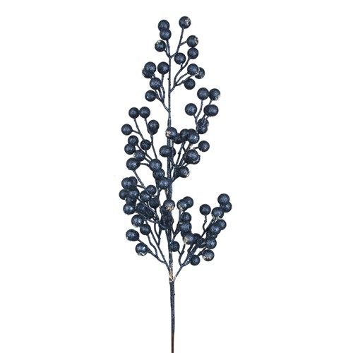 78CM NAVY  BERRY STEM