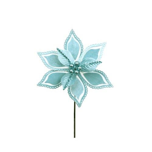 20CM SKY BLUE POINSETTIA