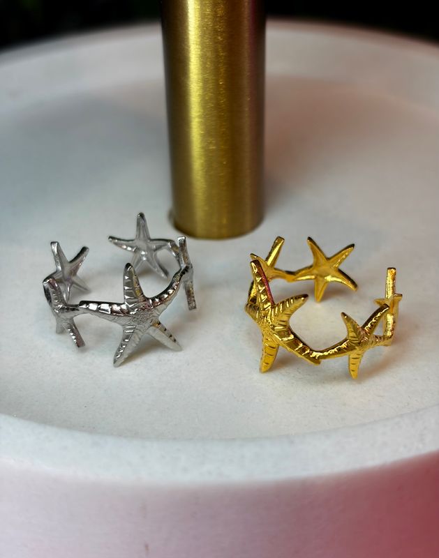 Bague ETOILES Acier inoxydable