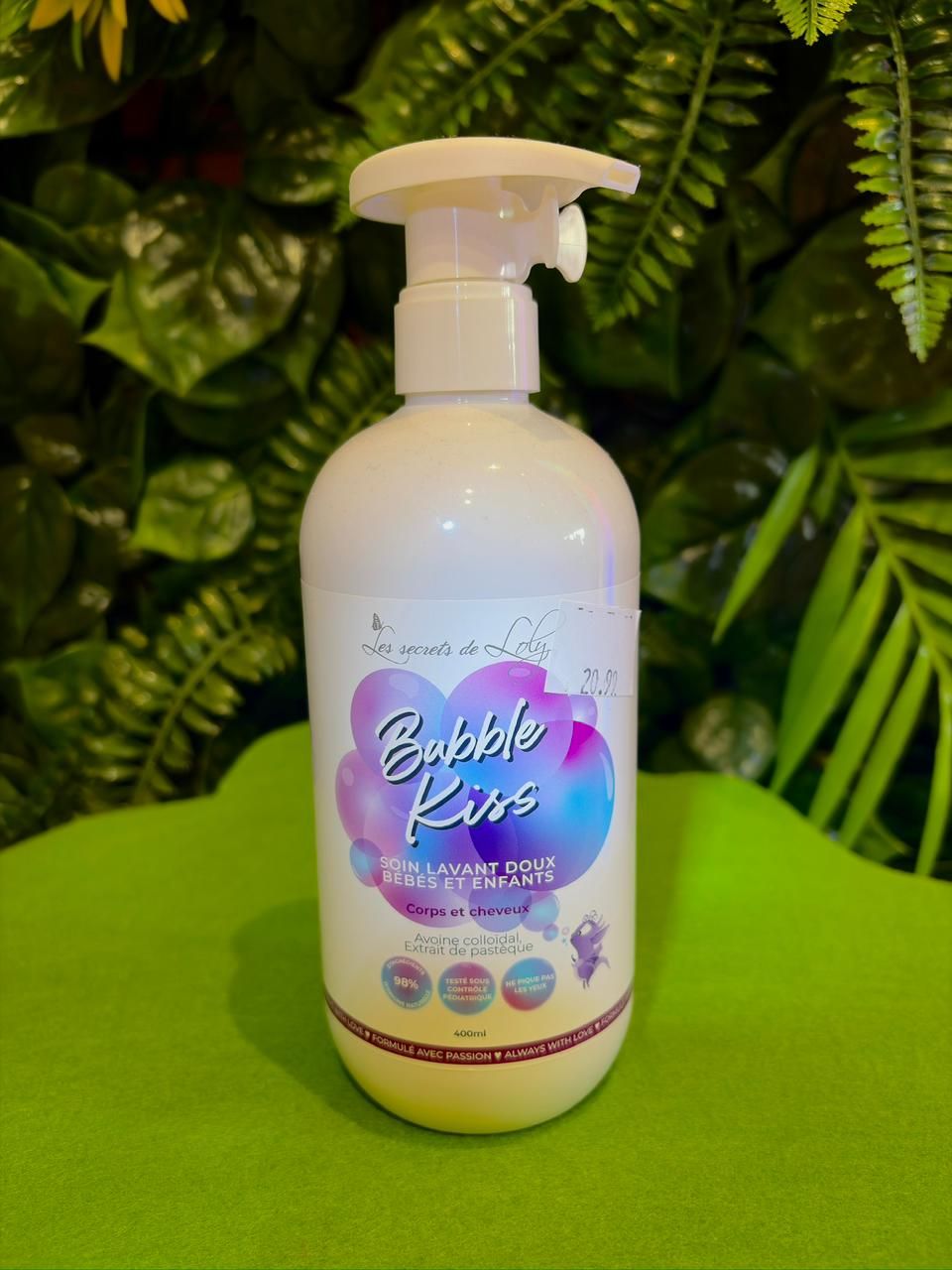 Bubble Kiss soin lavant doux Bébés et enfants - Les secrets de Loly - 400 ML