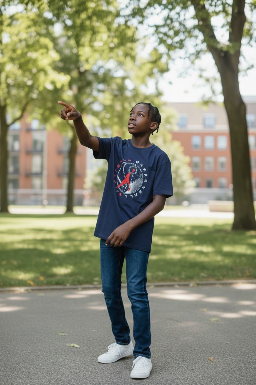 T-shirt motif basketball