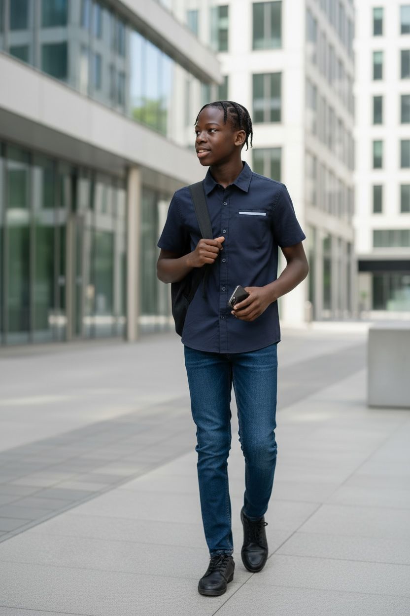 Chemise bleu marine free boy