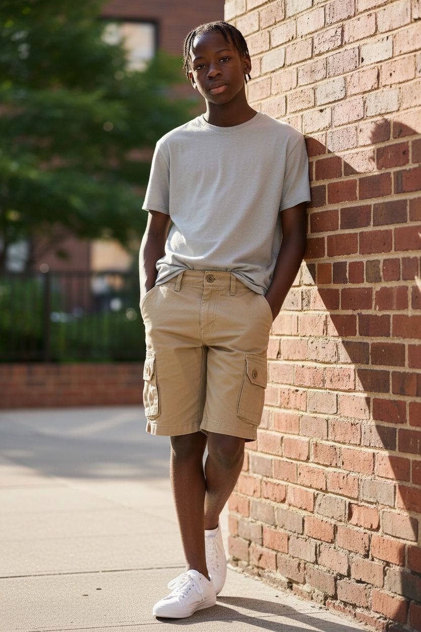 Bermuda cargo beige free boy