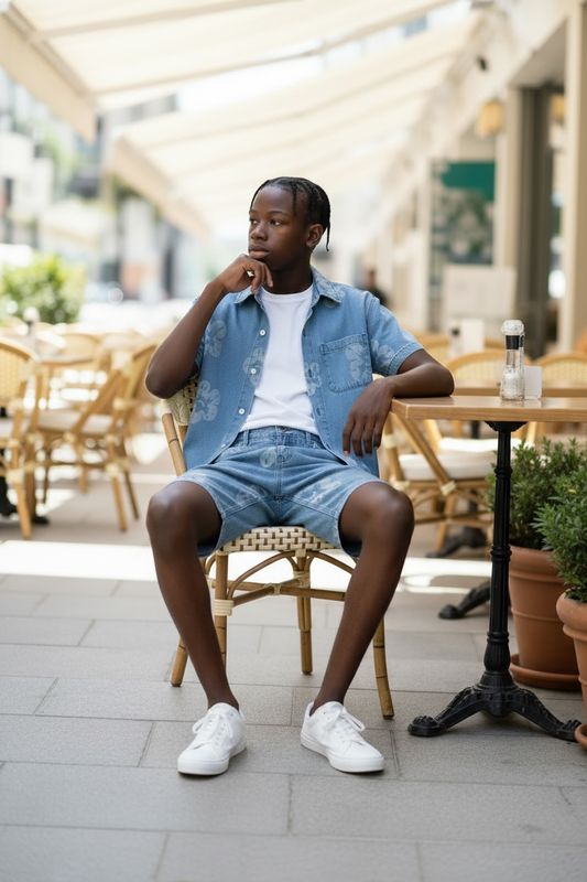 Ensemble hibiscus jean