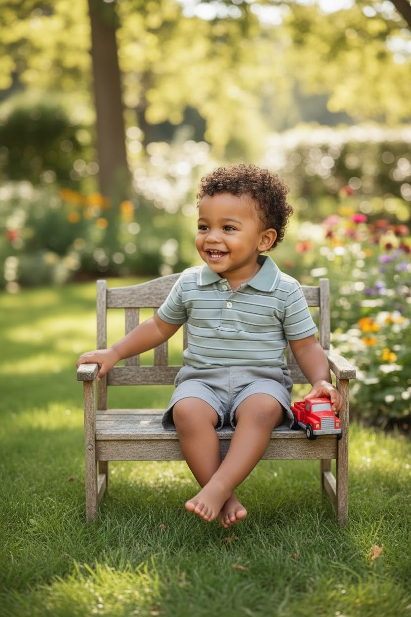 Ensemble Baby BOY polo a rayures + short