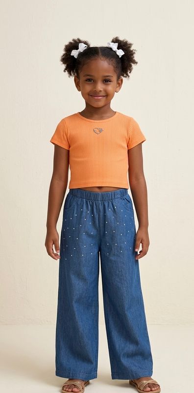 Pantalon tissu lolilol strass