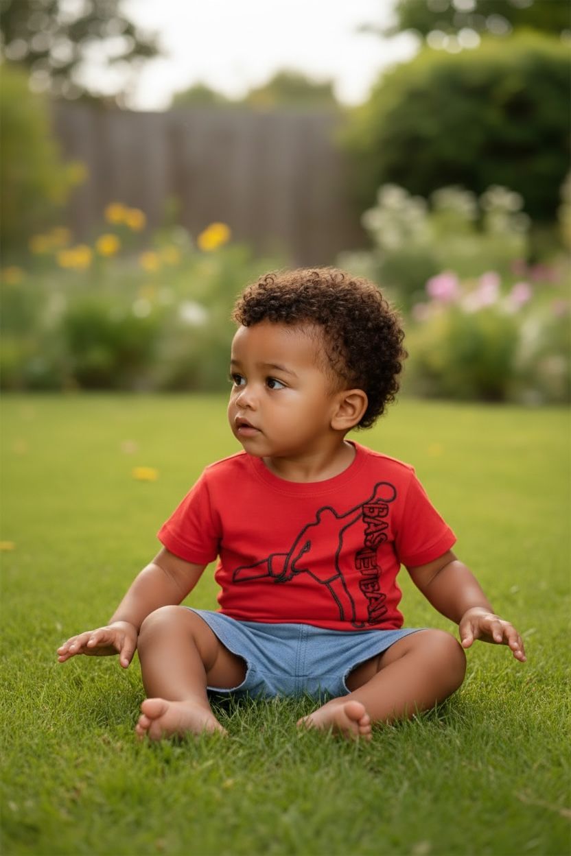 T-shirt basket baby boy