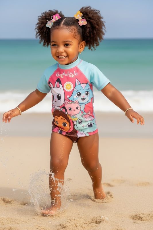 T-shirt de bain UV Gabby chat