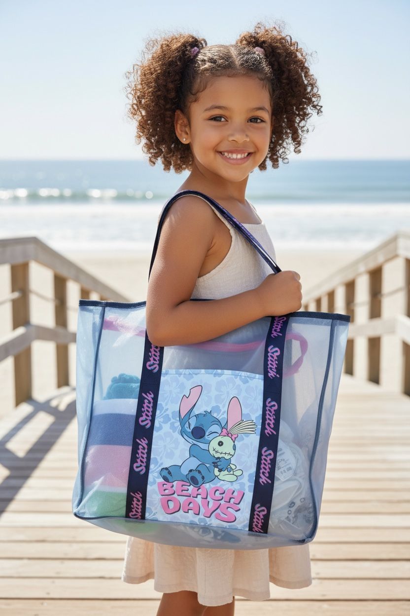 Grand sac de plage stitch
