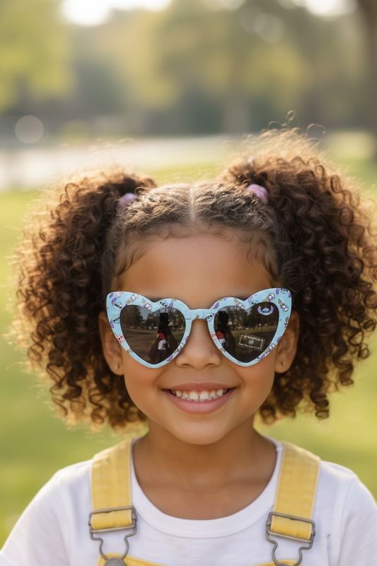 Lunettes de soleil stitch cœur