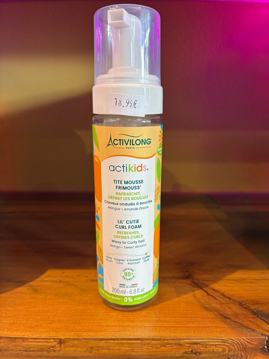 Tite mousse frimouss' actikids by activilong- 200ml