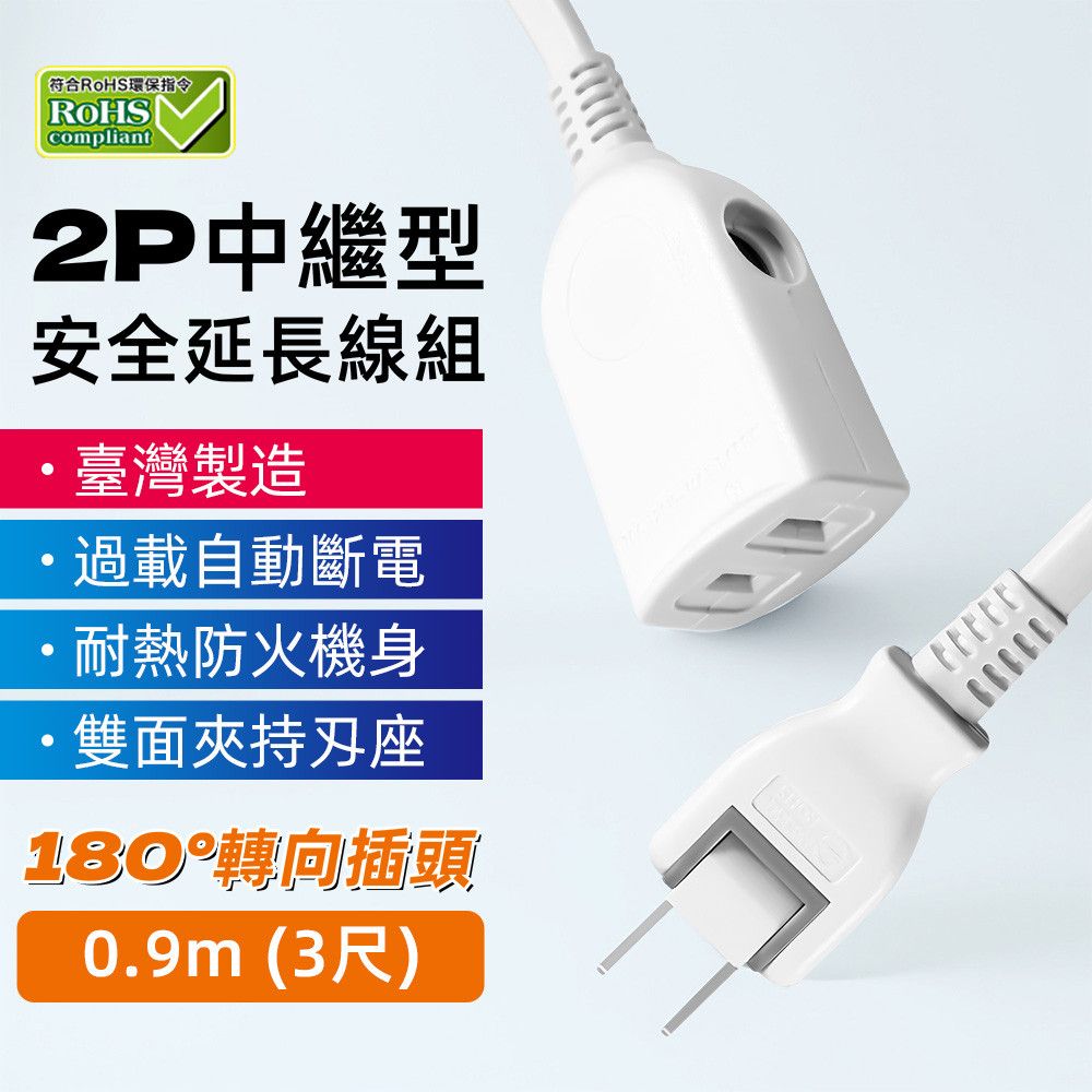 超電王 中繼3尺2P延長線 SNB-2P-3