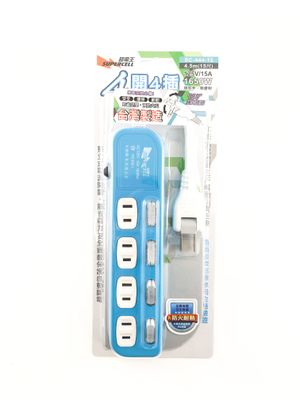 超電王4開4插15尺2P延長線 SC-444-15