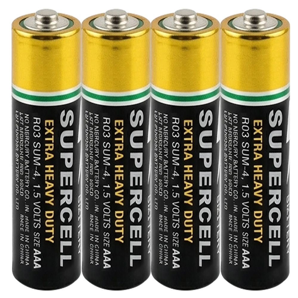 超電王 碳鋅電池4號4入(金)