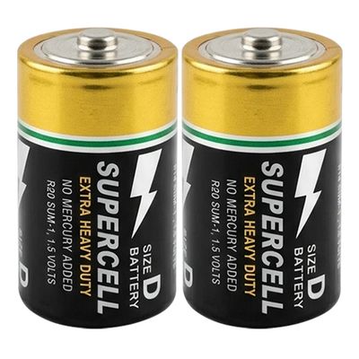 超電王 環保電池1號2入(金屬膜)