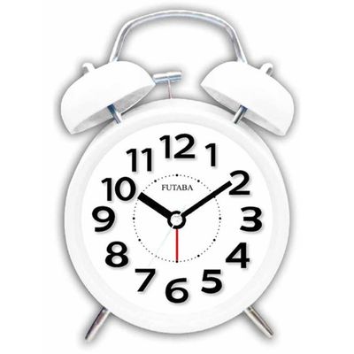 (FT)W-833夜燈雙鈴金屬鬧鐘(黑/藍/白)