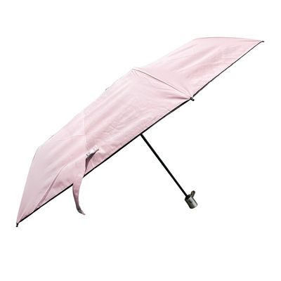 K3114羽量黑膠自動折傘-粉