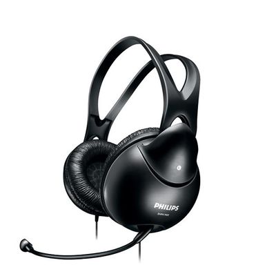 PHILIPS頭戴式有線耳機麥克風