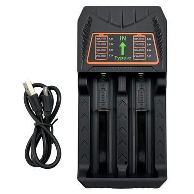 實用牌鋰電池雙槽充電器 PCA-007