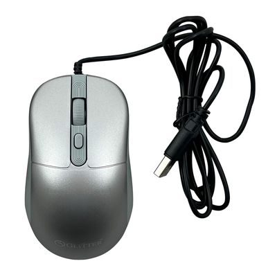 USB有線光學滑鼠-銀 GT-855