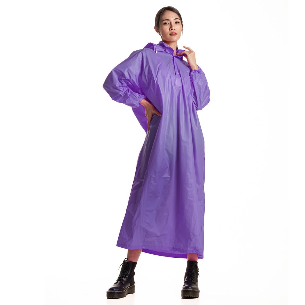 F3E2水漾PVC太空雨衣-4色